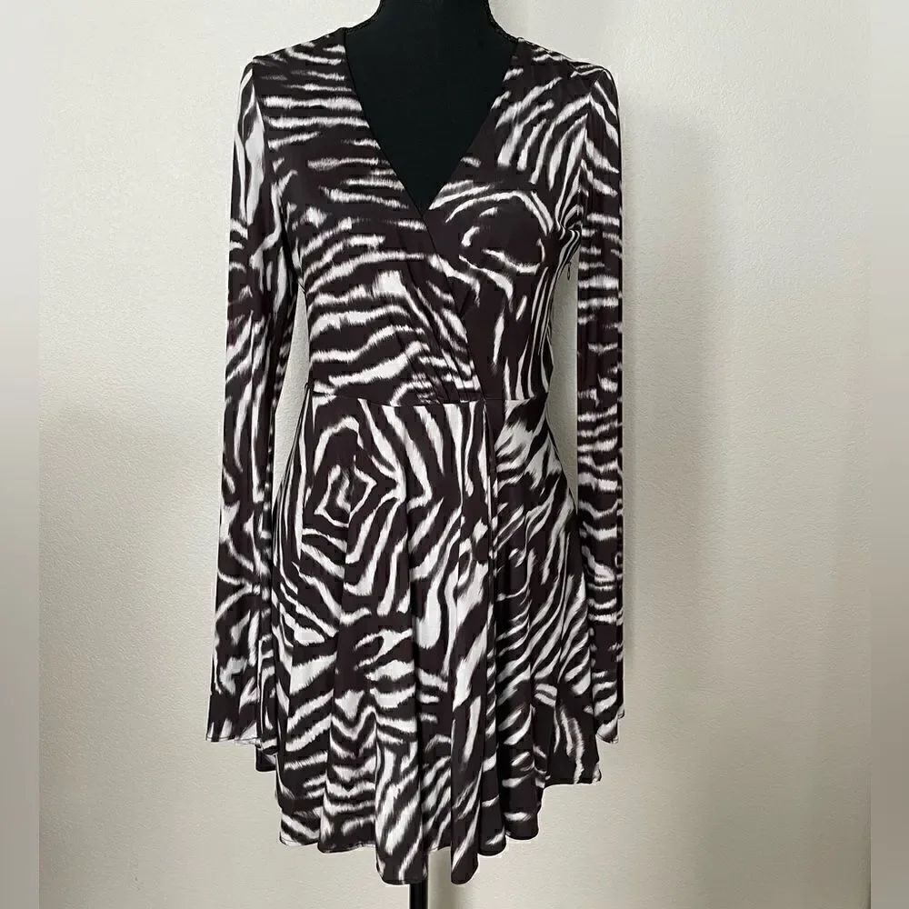 NWT Zara Zebra Printed Dress